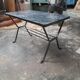 Small vintage coffee table metal legs