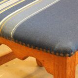 Vintage 1960s Danish Brutalist Oak High Back Chairs style of Henning Kjærnulf