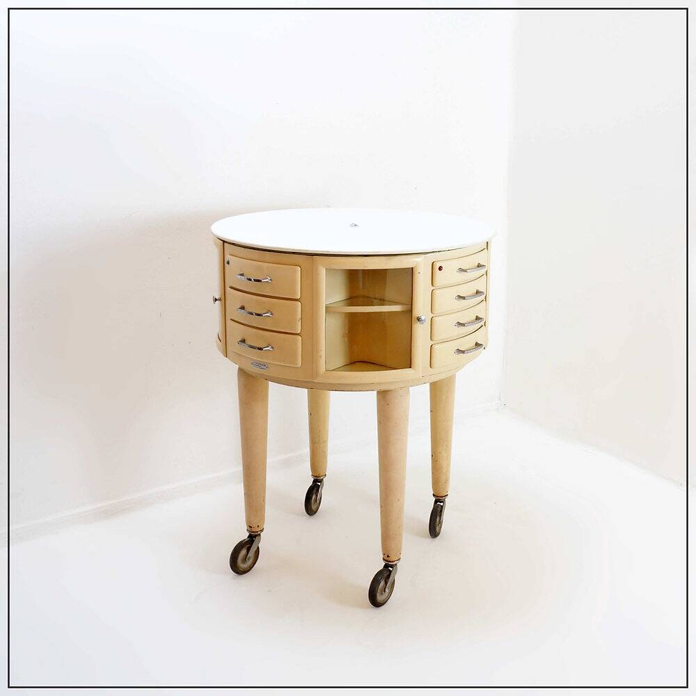 Rotating dentist's cabinet Girator by Leon Martin - Paris, early 1950s