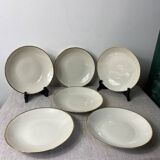 Six Bavaria porcelain soup plates