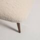 Light Beige Boucle Stool Mid-Century Modern, Europe, 1960s