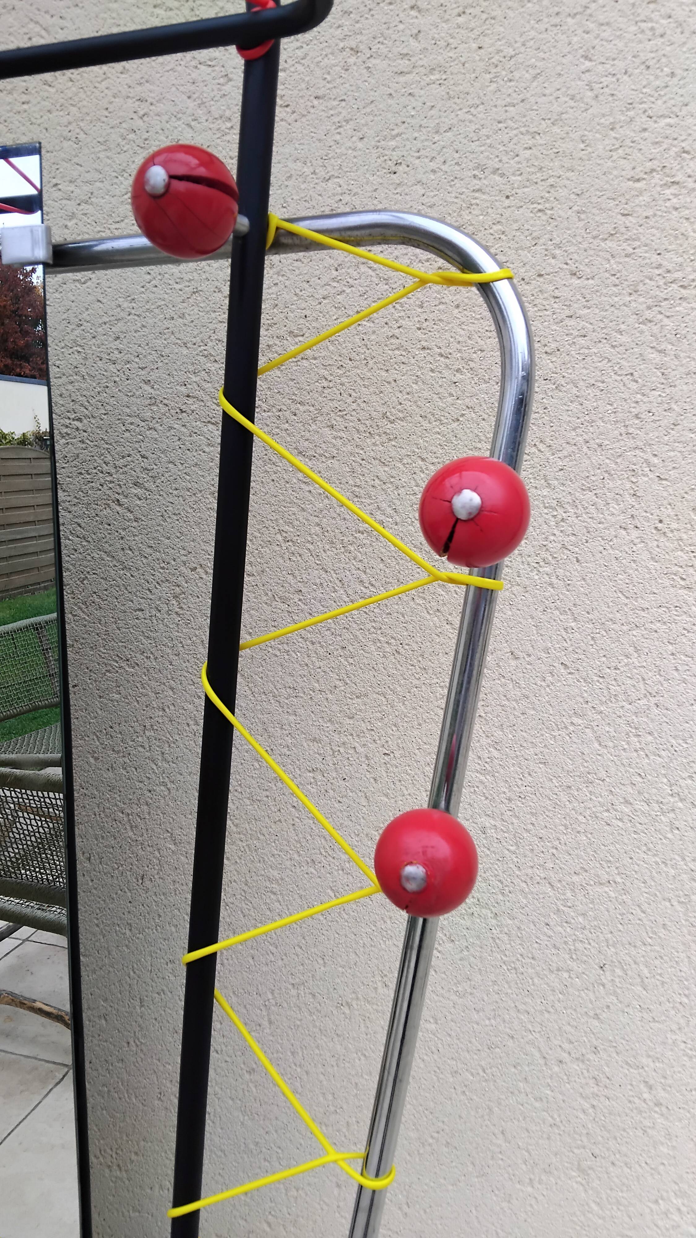 Vintage 50s/60s Scoubidou Balls Coat Rack