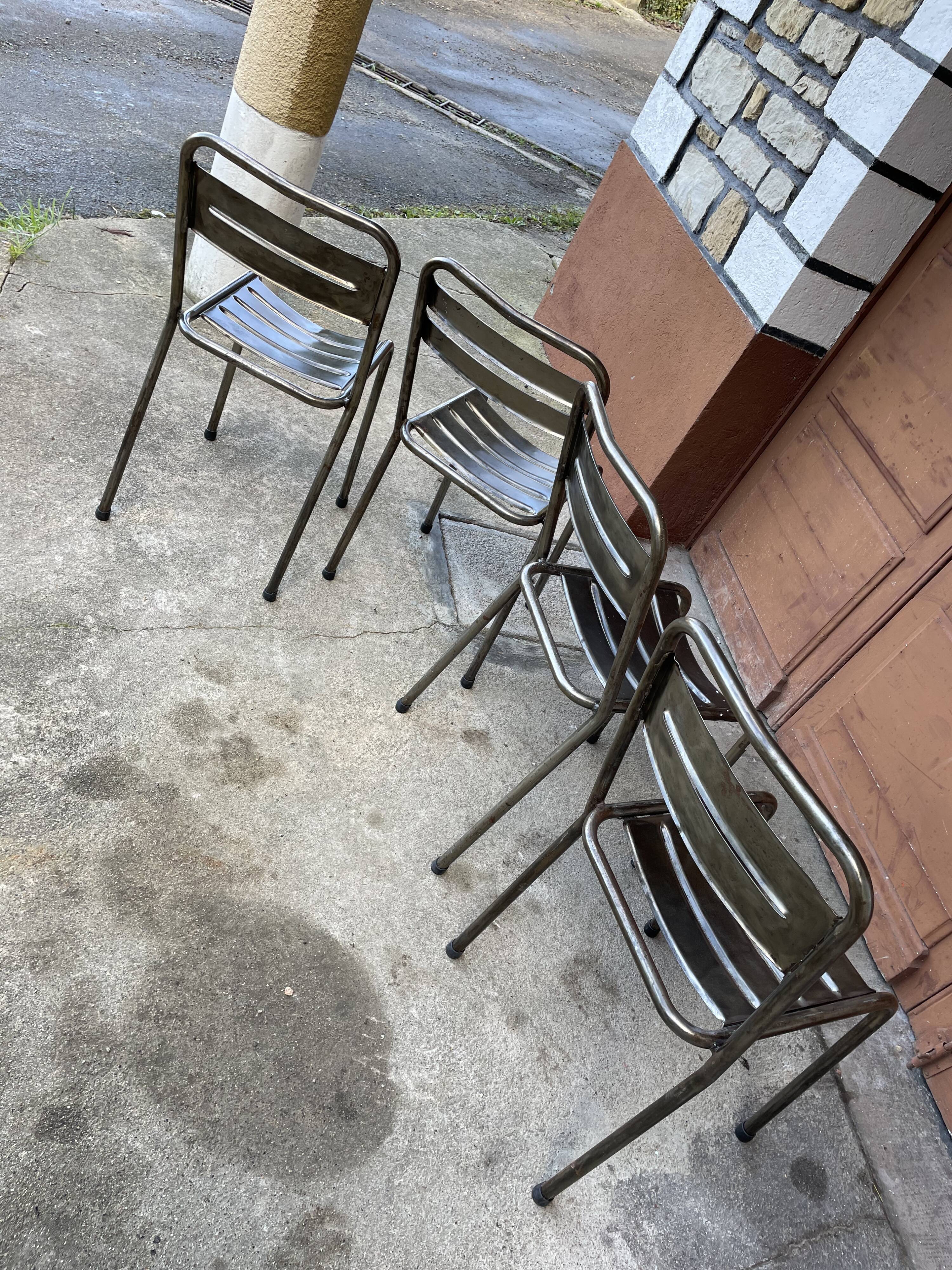 Industrial style table and chairs