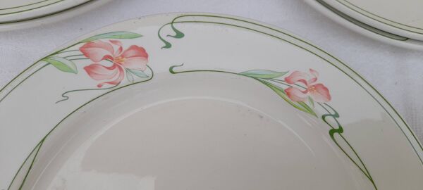10 assiettes en vitro porcelaine Villeroy & Boch modèle Miami diam 23 cm