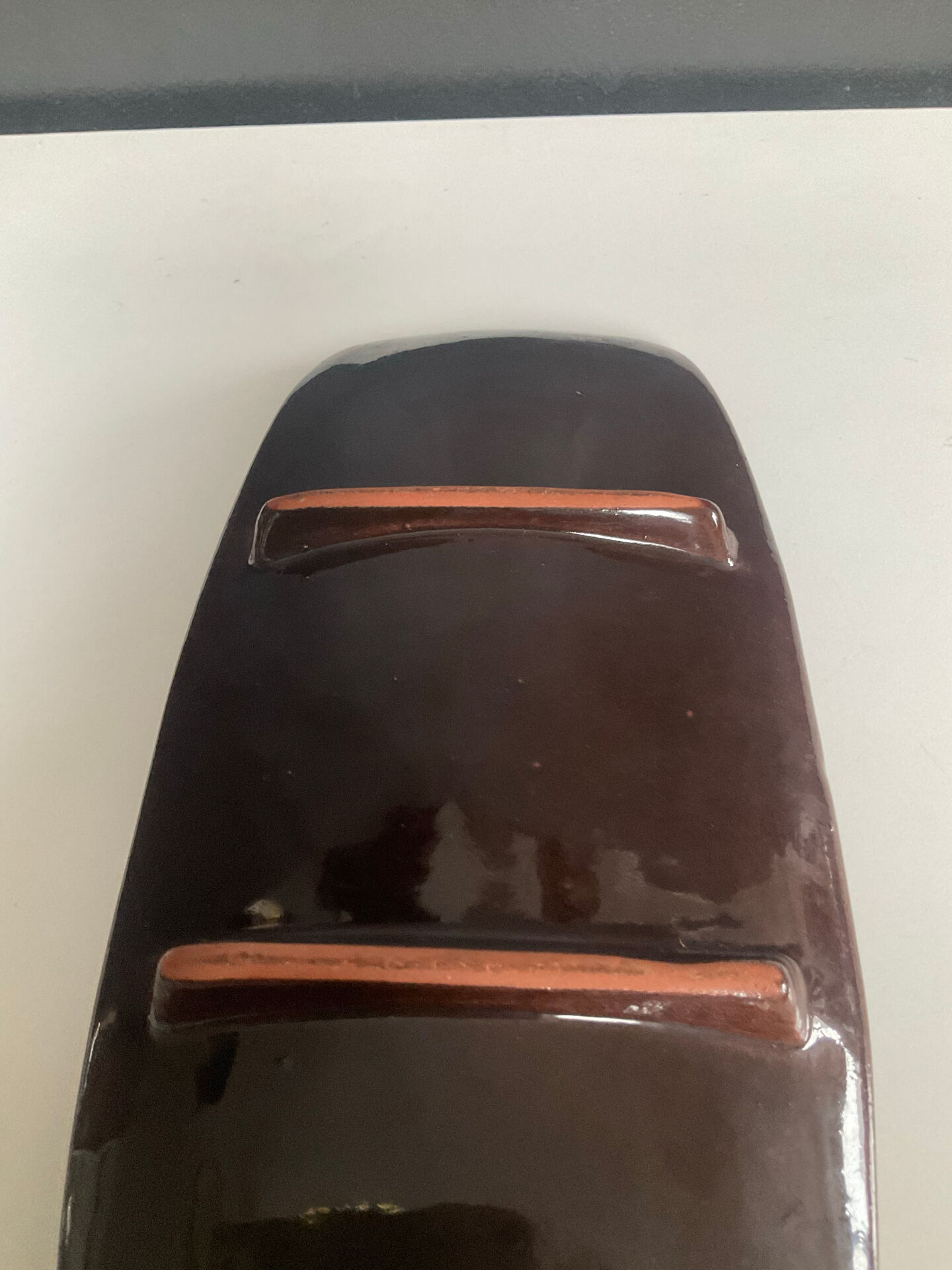 Vintage glazed terracotta catchall