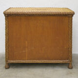 Chest of draweers  in braided rattan