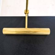 Modern Italian Table Lamp in Brass and Metal, Stilnovo Style