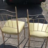 Pair of vintage metal chairs