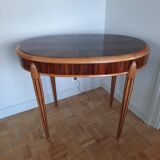 1930s Coffee Table in Blond Walnut and Rosewood