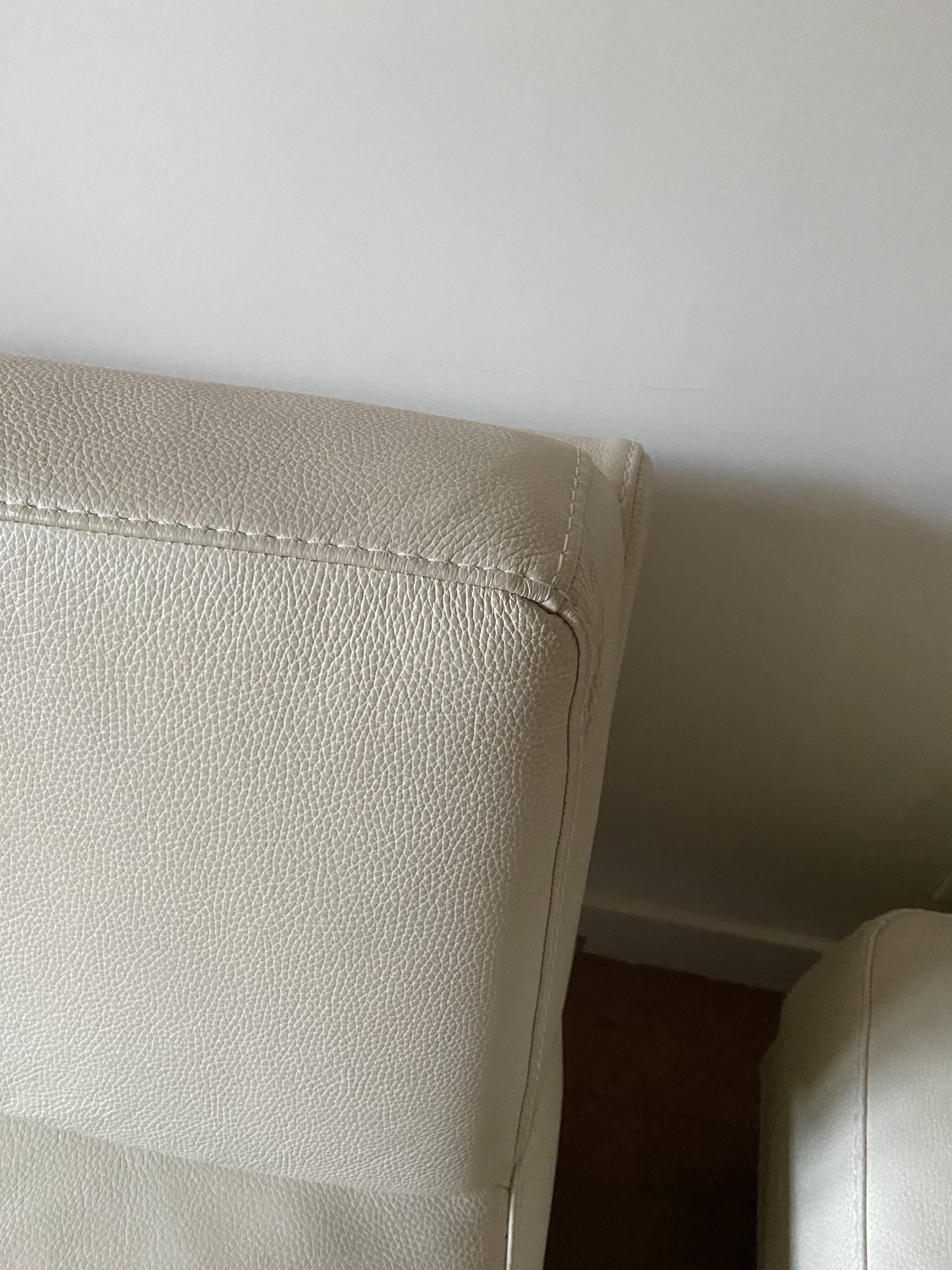 Vintage leather daybed and chaise longue by Habitat