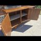 Vintage 50s/60s wooden enfilade – Scandinavian style – bar display cabinet