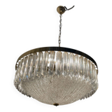 Large Murano Glass Trilobi Chandelier 1970’s