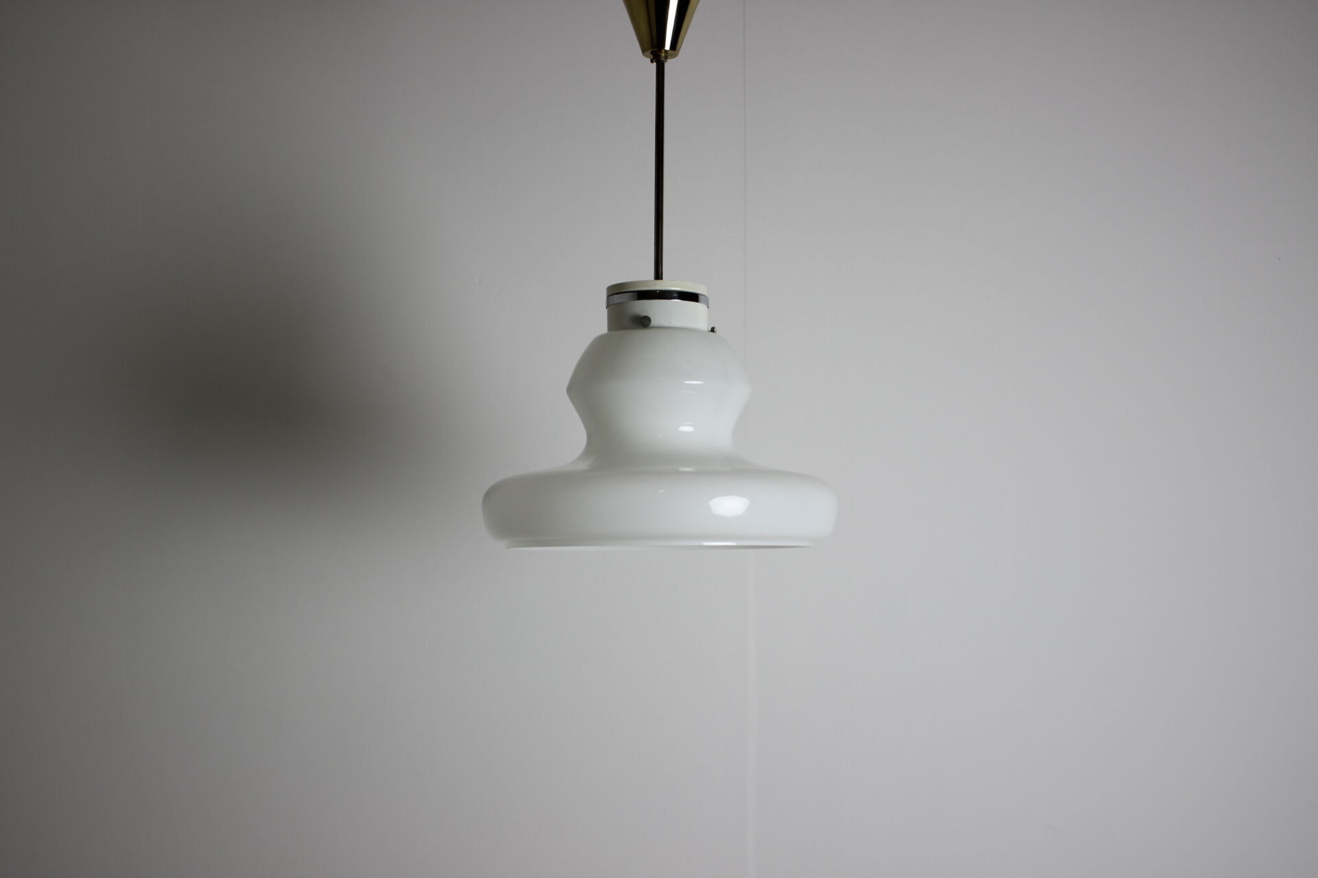 Midcentury Glass Pedant by Napako,1960s