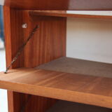 Vintage shoe cabinet teak veneer