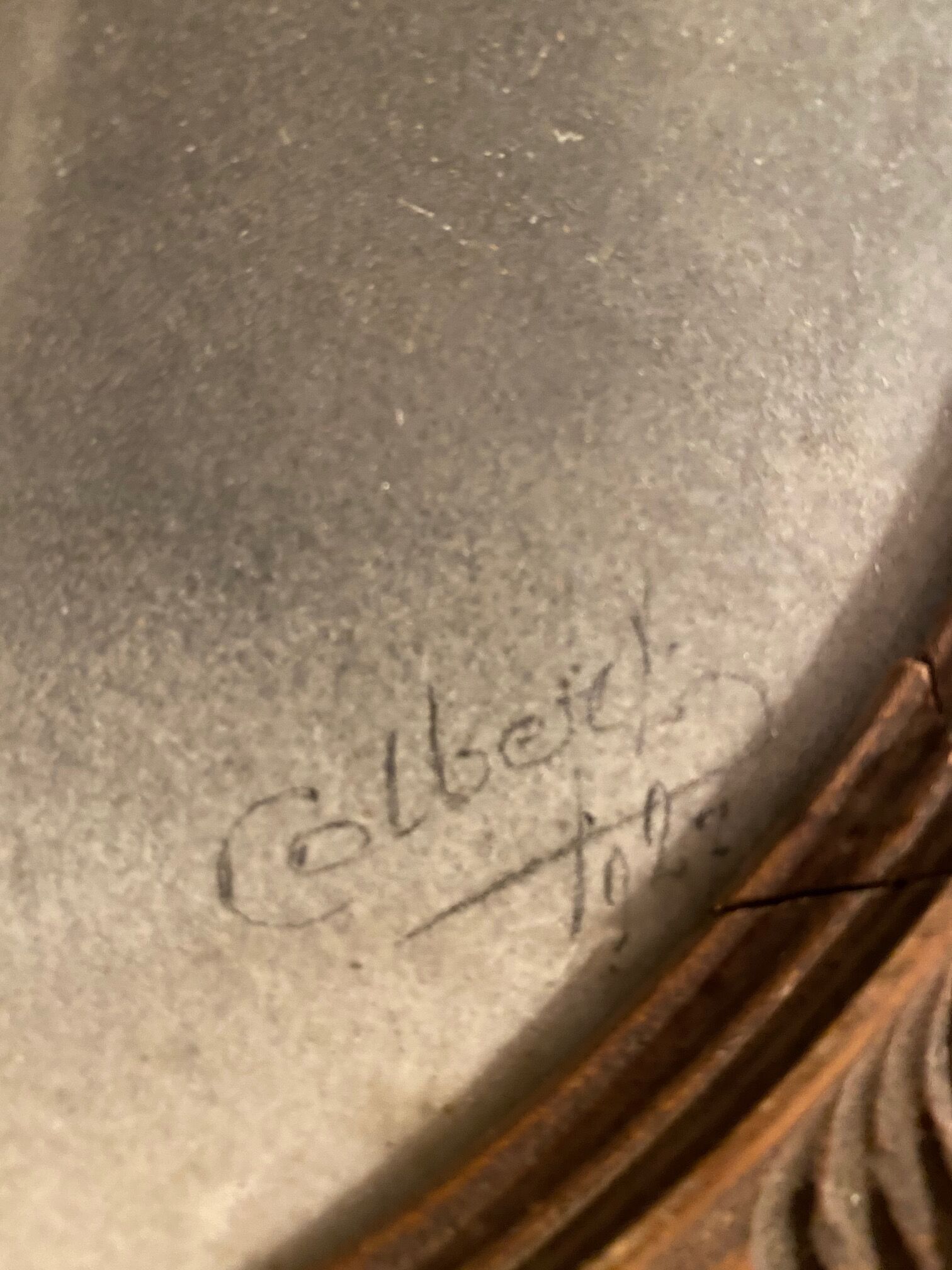 Portrait oval frame 1927