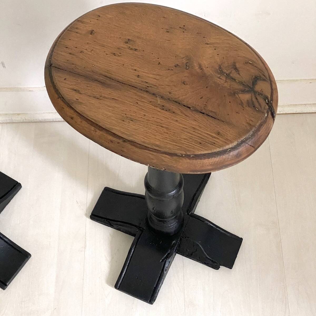 Paire de tabourets, XIXème siècle