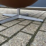 2x Fritz Hansen Egg chair by Arne Jacobsen in Cognac leather, new condition!