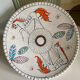 Large ceramic cup Fratelli Fanciullacci 60s decoration horses
