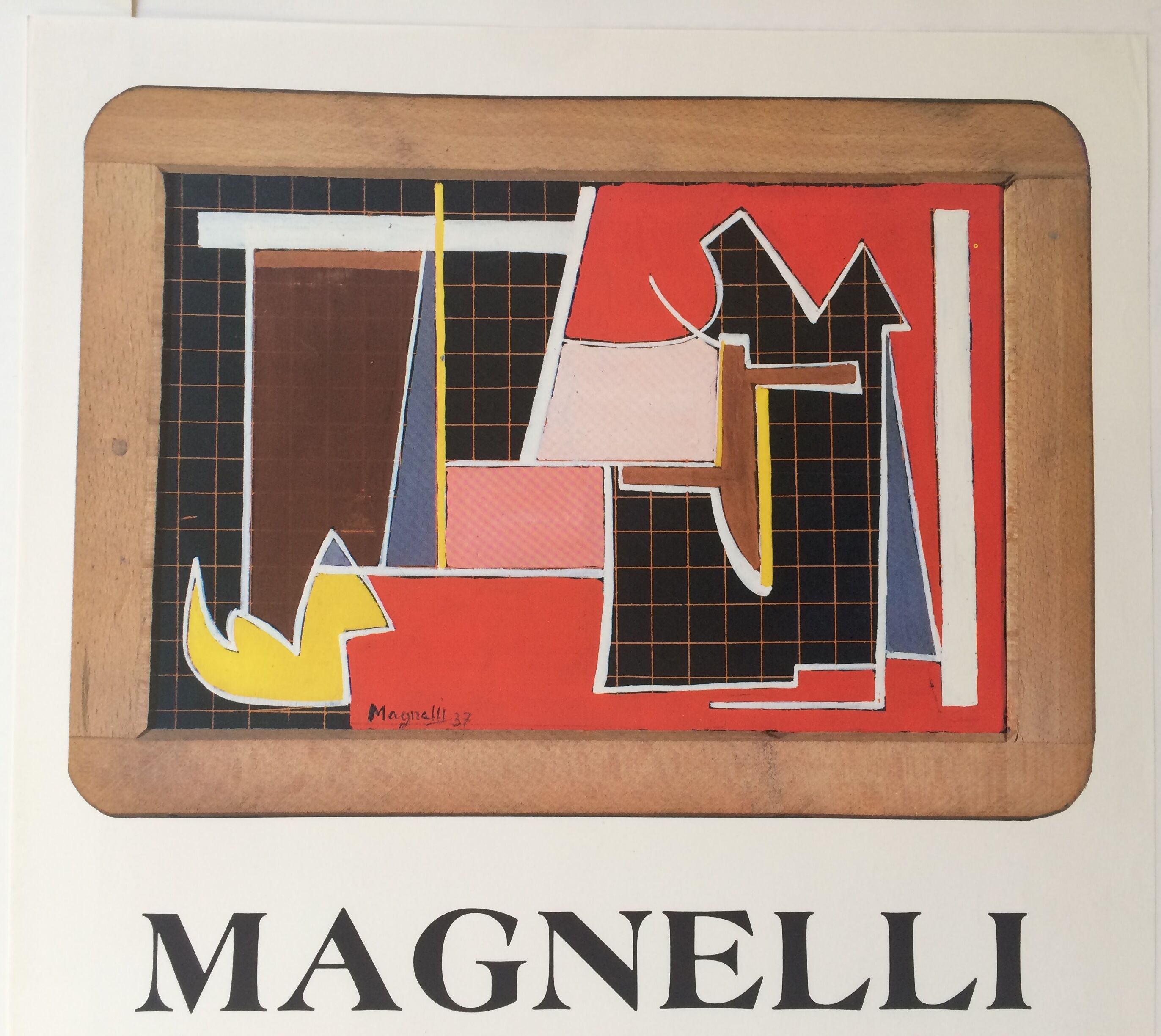 Affiche originale d'exposition Galerie Karl Finker, 1981-82