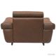 Fauteuil club Brazil style, cuir pleine fleur patiné