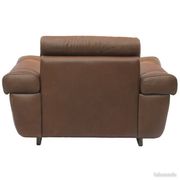 Brazil style club armchair, full-grain leather with a patina finish.