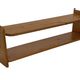 Vintage wooden wall shelve rack in pinewood minimalist design