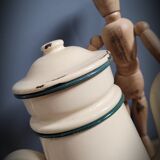 Green beige enamelled coffee maker 28