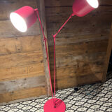 Design floor lamp TWIN pink metal
