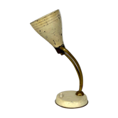 Mid-century attributed Arredoluce lacquered brass orientable table lamp from 50s