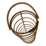 Bamboo and rattan basket