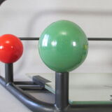 Wall coat rack with vintage balls