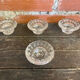 Série 4 bougeoirs anciens luminarc verre moulé années 70 vintage