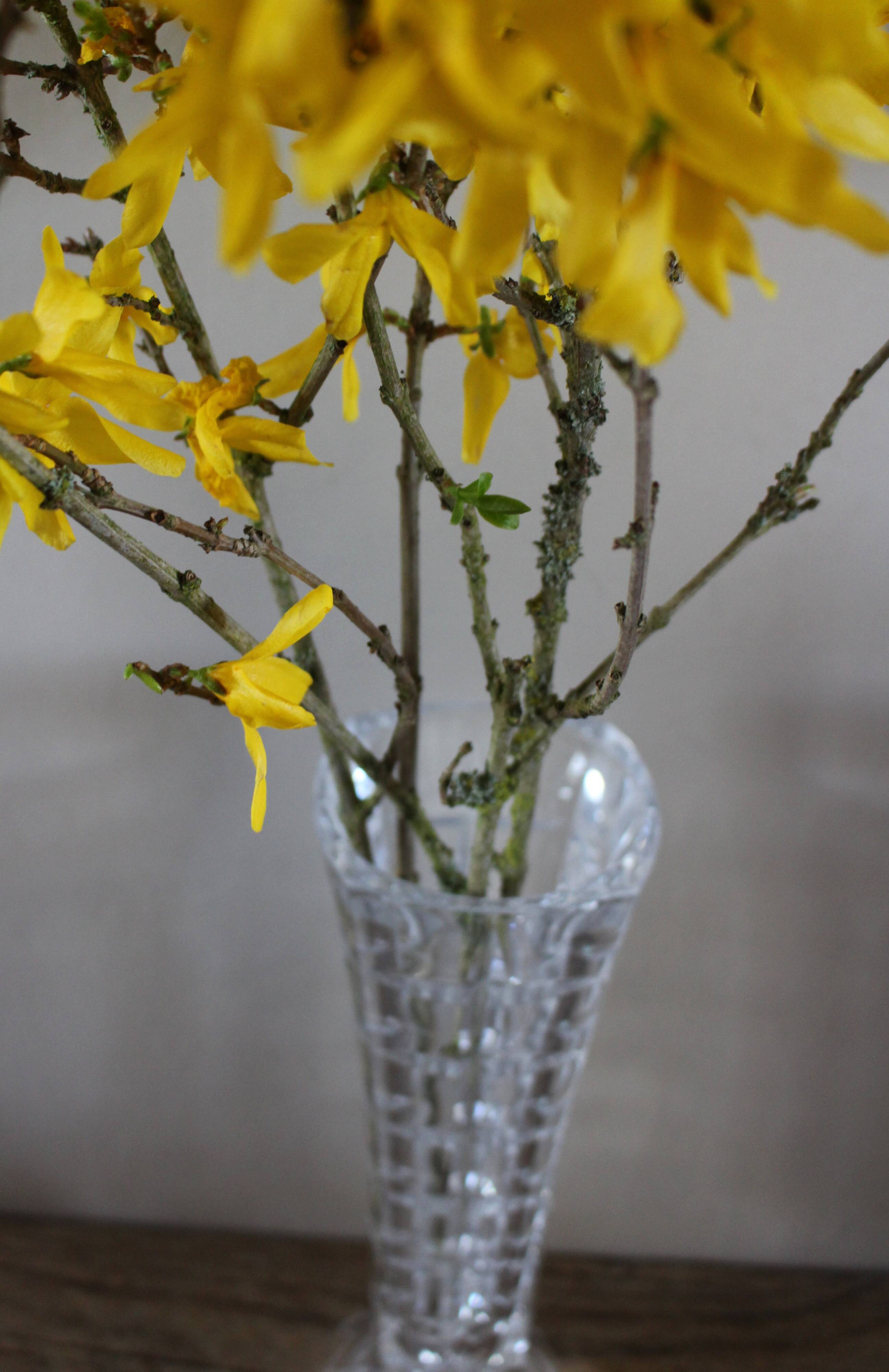 Vintage cut glass pedestal vase