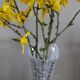 Vintage cut glass pedestal vase