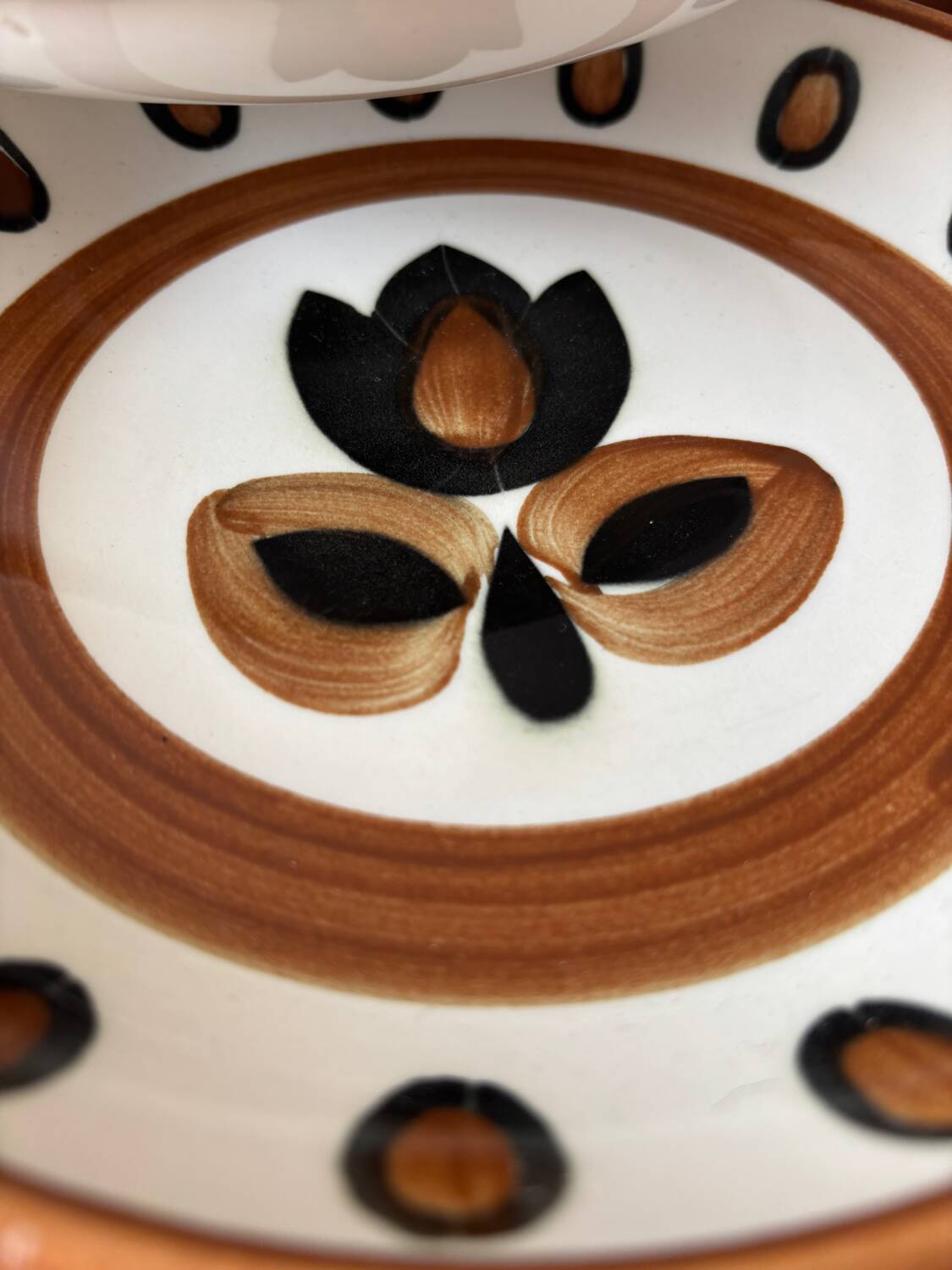 Lot of vintage Boch La Louviere soup plates from 1970, Kimono model - ann