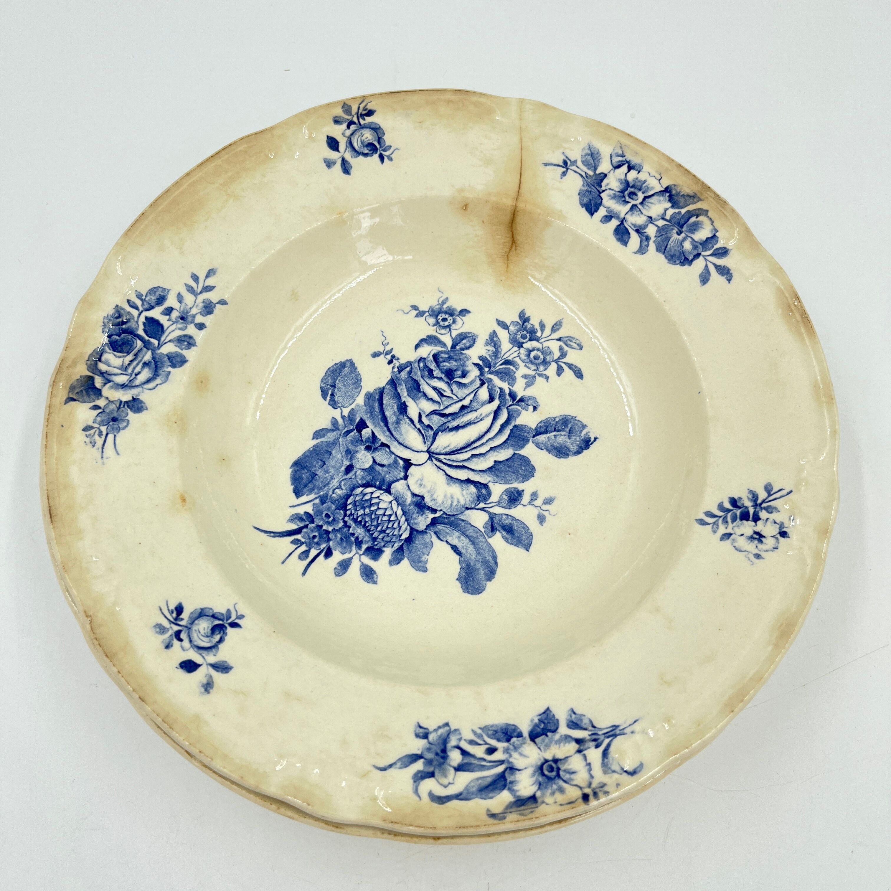 Set of 20 plates Boch Frères décor Rhodia
