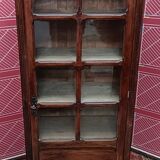 Old showcase, glass door and 4 shelves
