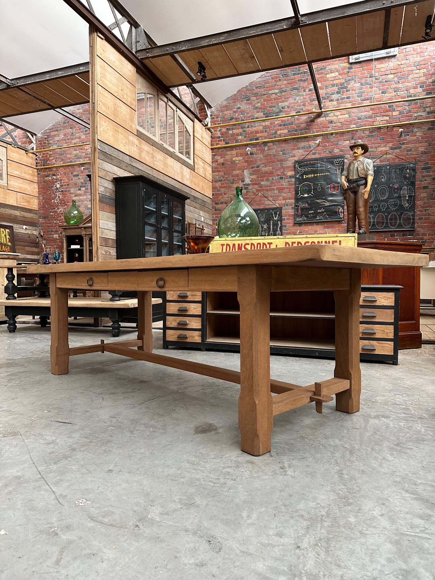 Solid mahogany farm table