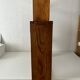 Cube oak wall shelf