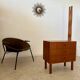 Small chest of drawers or bedside table in teak, Scandinavian design from the 70s vintage