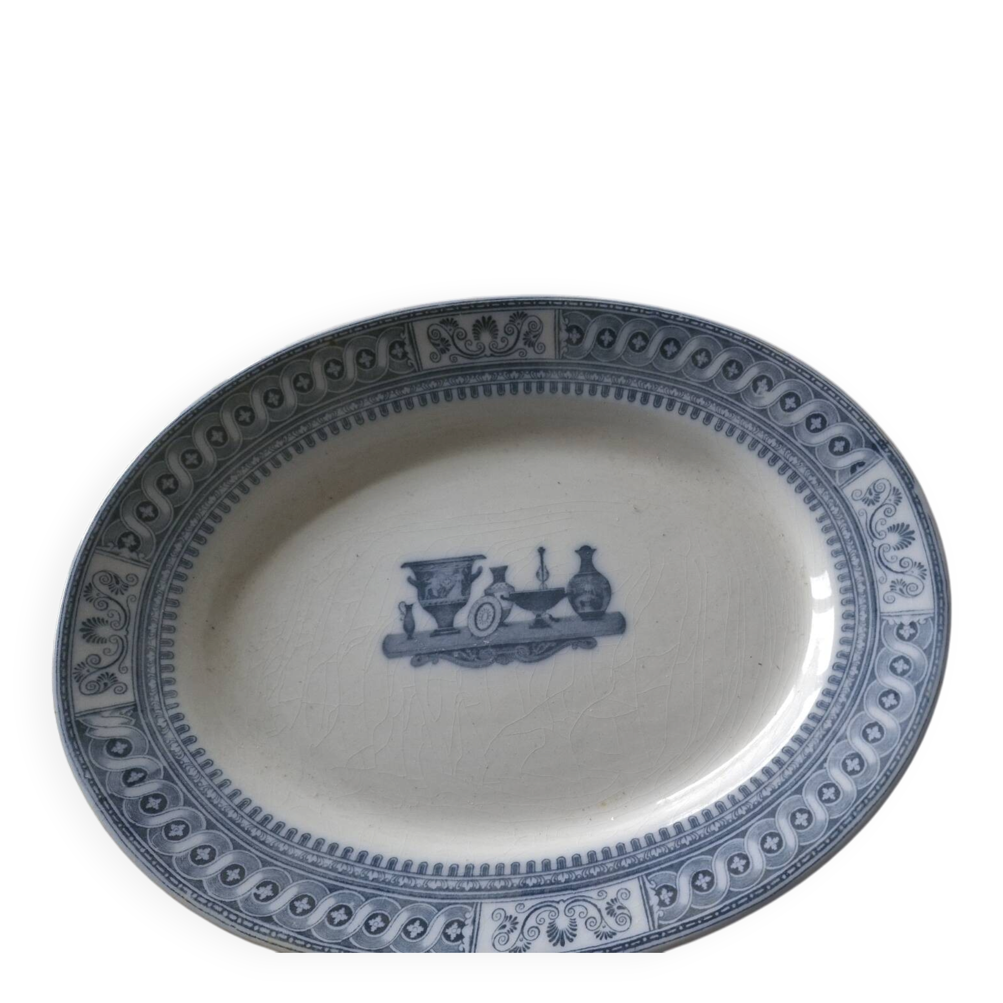 Large oval serving dish