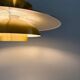 Vintage Danish gold pendant - Louis Poulsen style - Danish design lamp