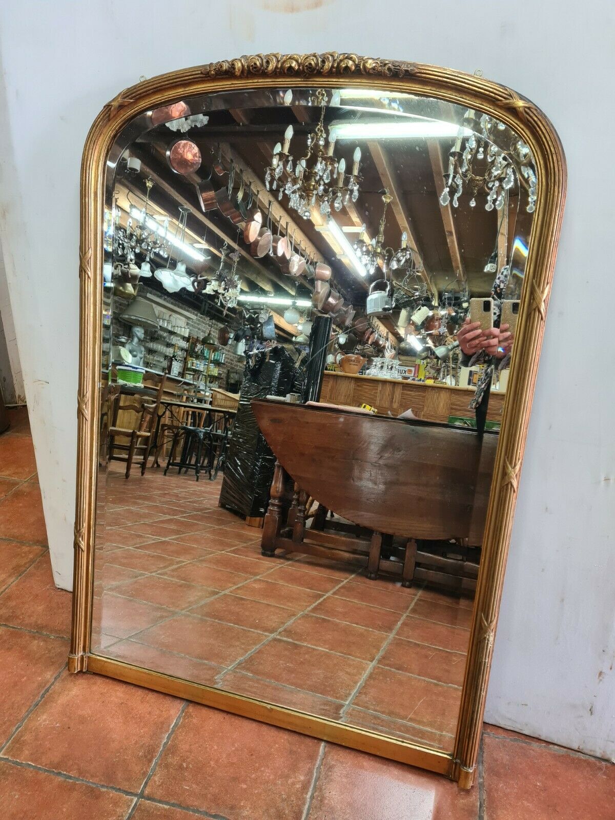 Gilded mirror Louis XVI style - 128x88cm