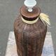 Large vintage 80s ceramic trompe l'oeil lamp