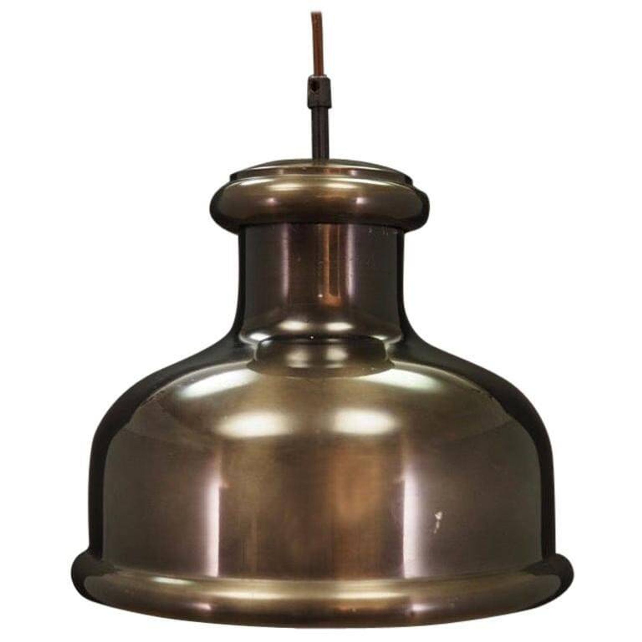 Lampe à suspension, design danois, années 1970, fabricant : Holmegaard