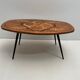Oval coffee table imitation Galé 70s