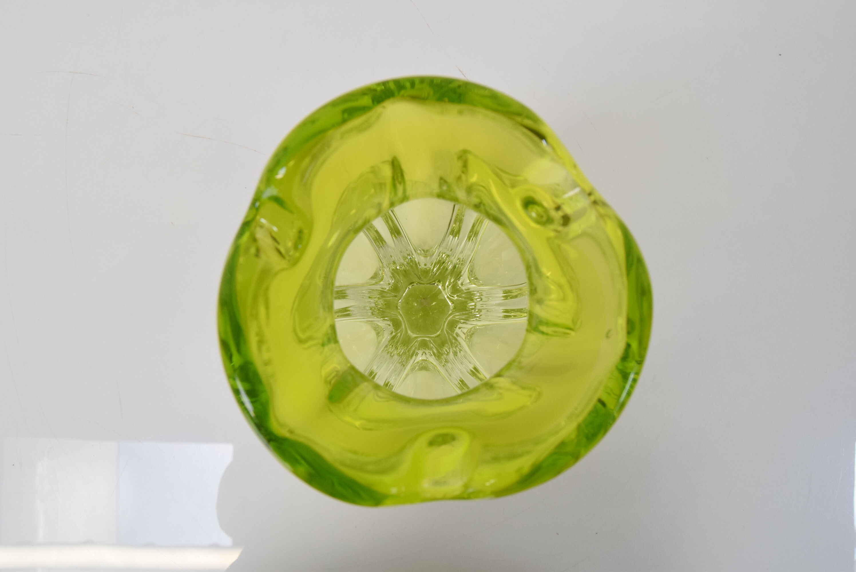 Art Glass vase designed by Josef Hospodka in the former Czechoslovakia in the 1960's