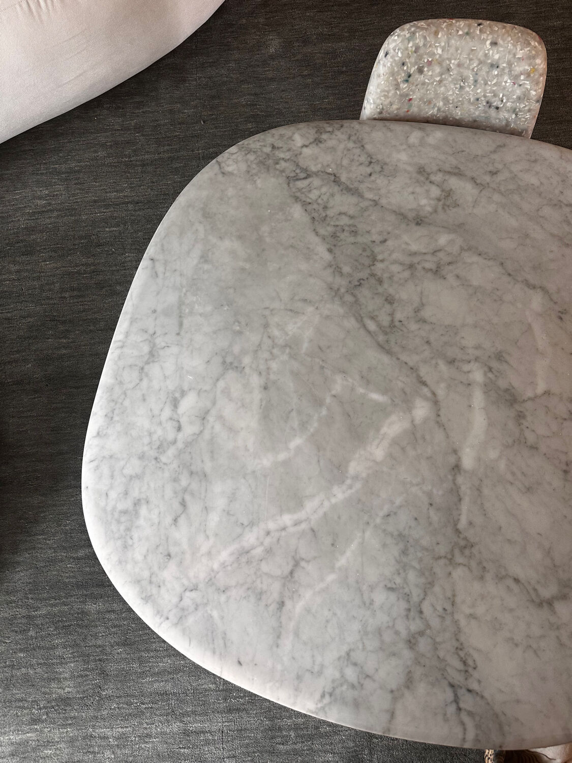 Carrara marble coffee table