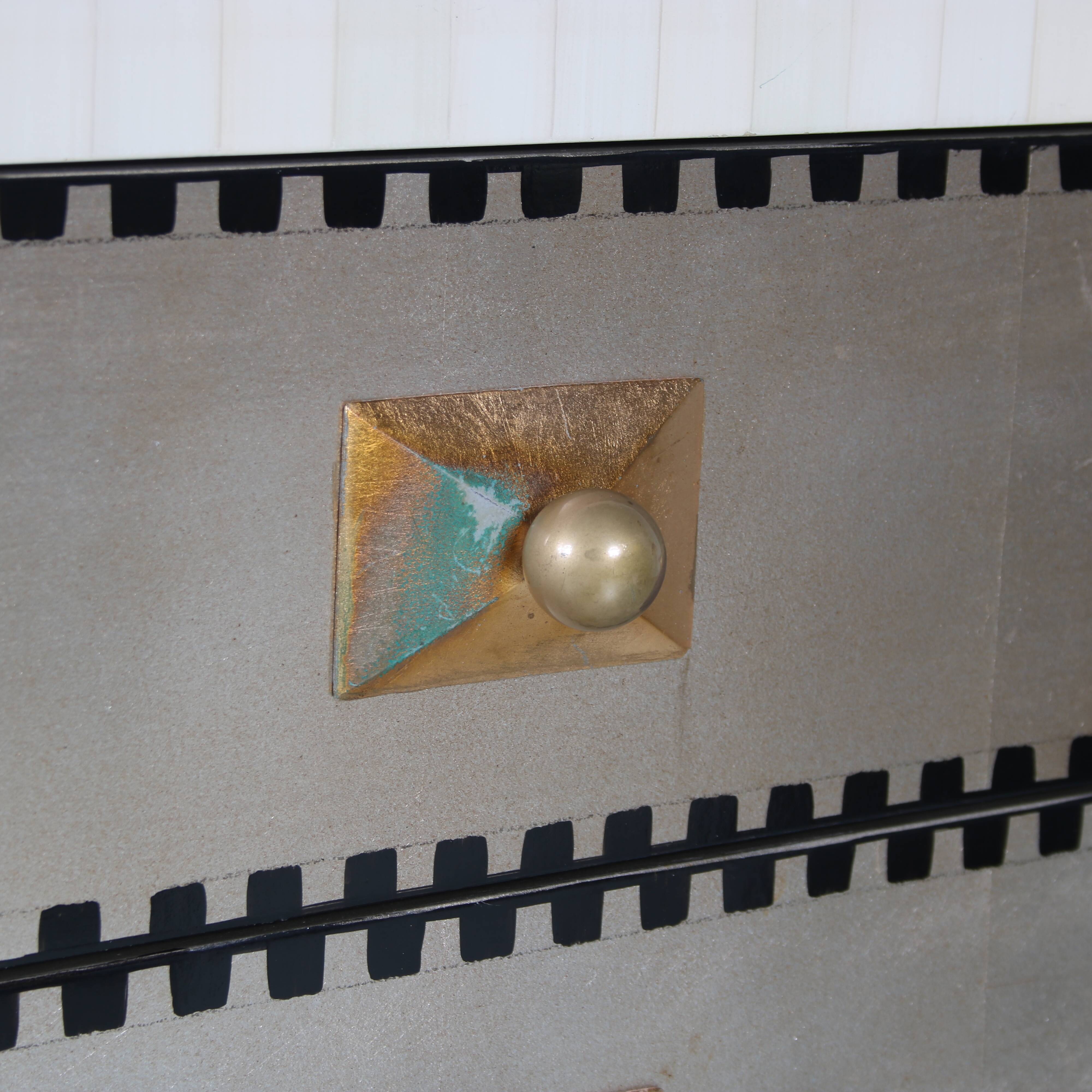 Drawer cabinet in memphis style, italy 1970