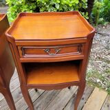 Pair of Louis XV bedside tables in cherry wood.